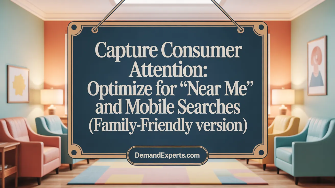 Capture Consumer Attention: Optimize for 'Near Me' and Mobile Searches