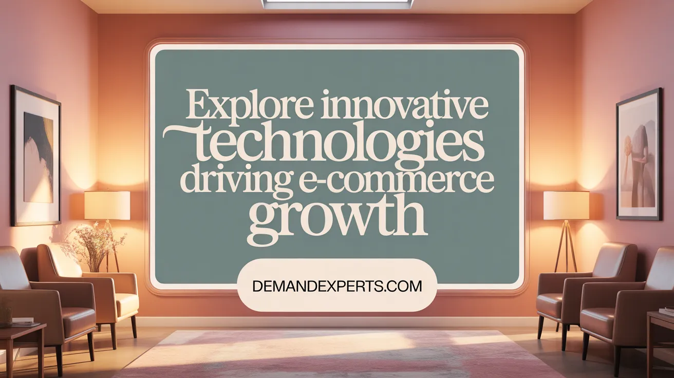Explore Cutting-Edge Technologies Fueling E-Commerce Expansion