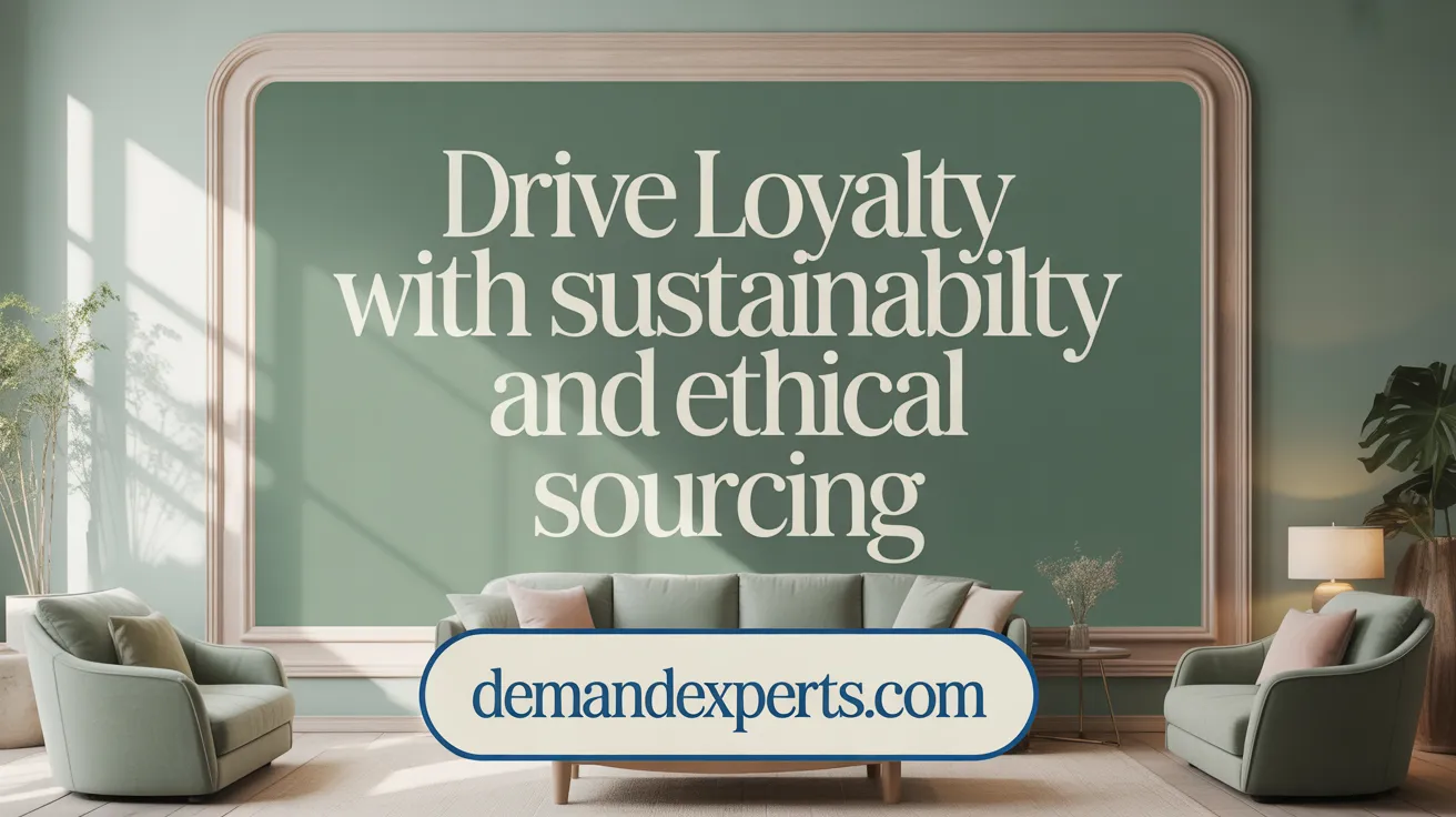 Drive Loyalty with Sustainability and Ethical Sourcing
