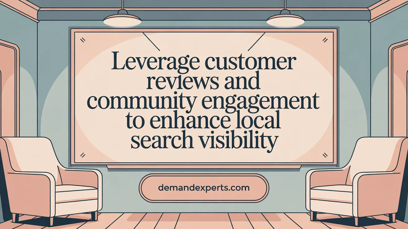 Leverage Customer Reviews and Community Engagement to Enhance Local Search Visibility