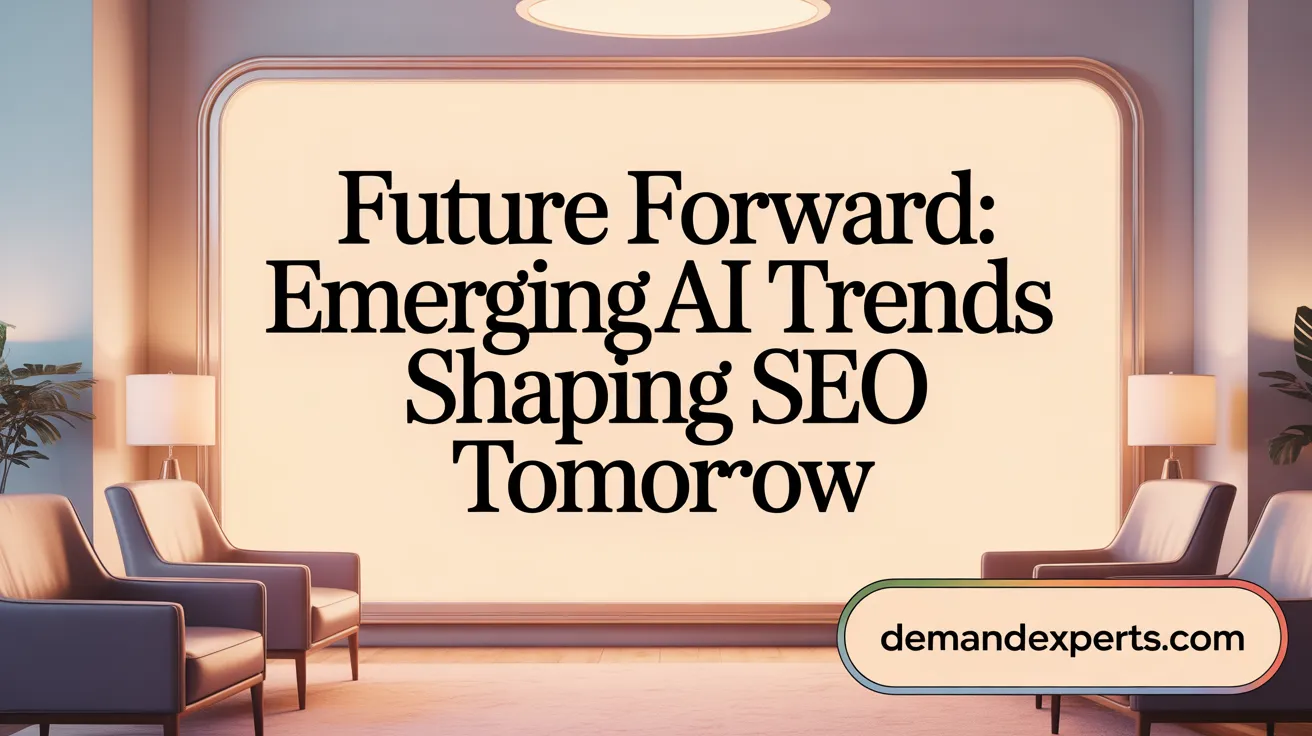 Future Forward: Emerging AI Trends Shaping SEO Tomorrow