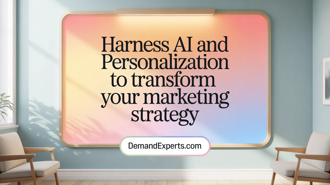 Harness AI and Personalization to Transform Your Marketing Strategy