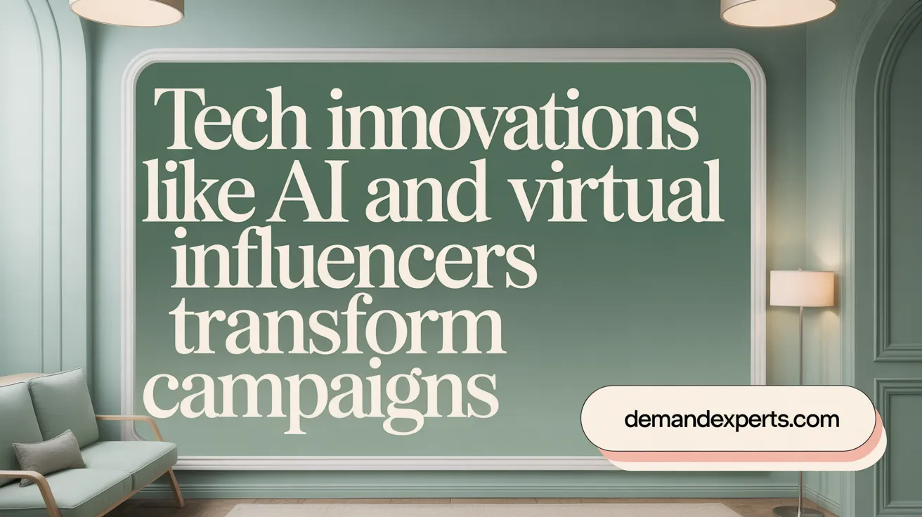 Tech Innovations Like AI and Virtual Influencers Transform Campaigns