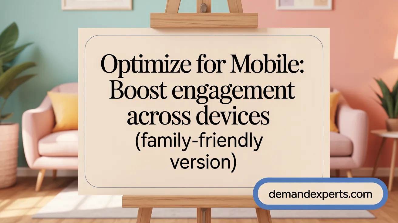 Optimize for Mobile: Boost Engagement Across Devices
