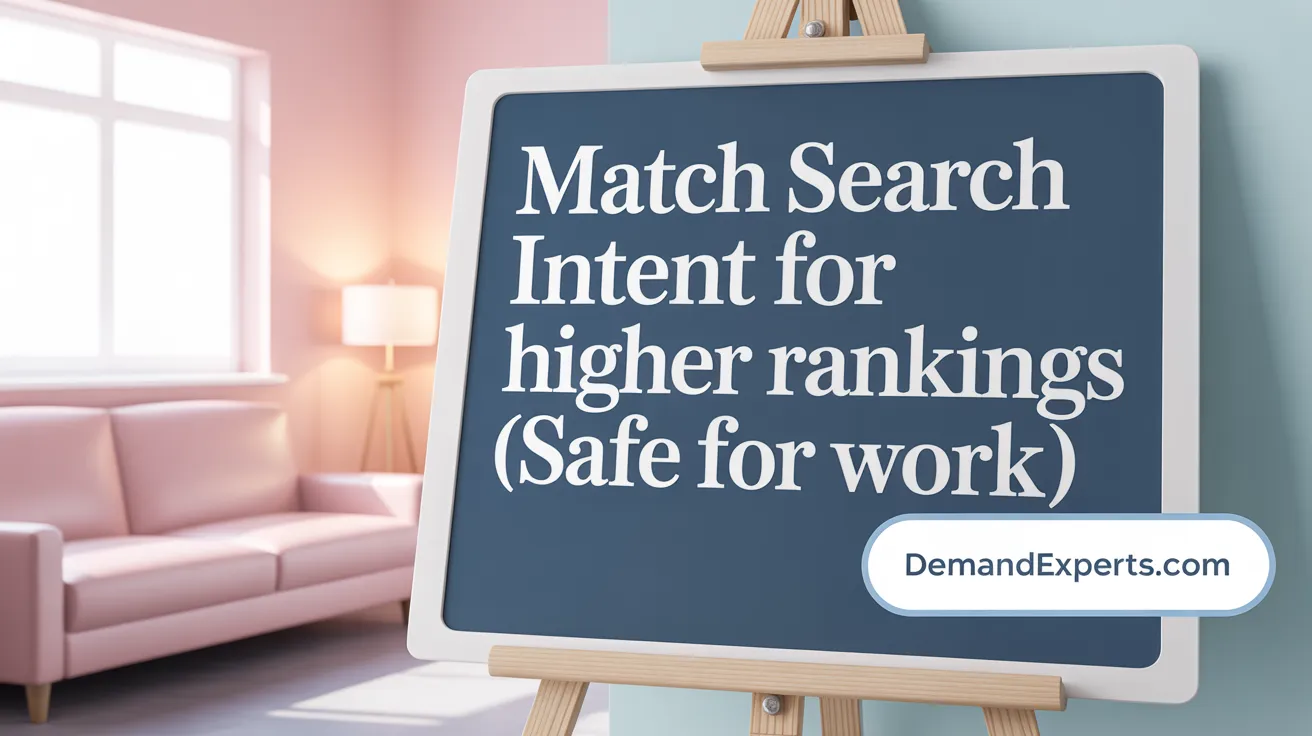 Match Search Intent for Higher Rankings