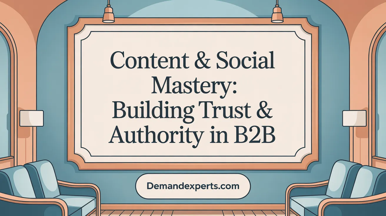 Content &amp; Social Mastery: Building Trust &amp; Authority in B2B