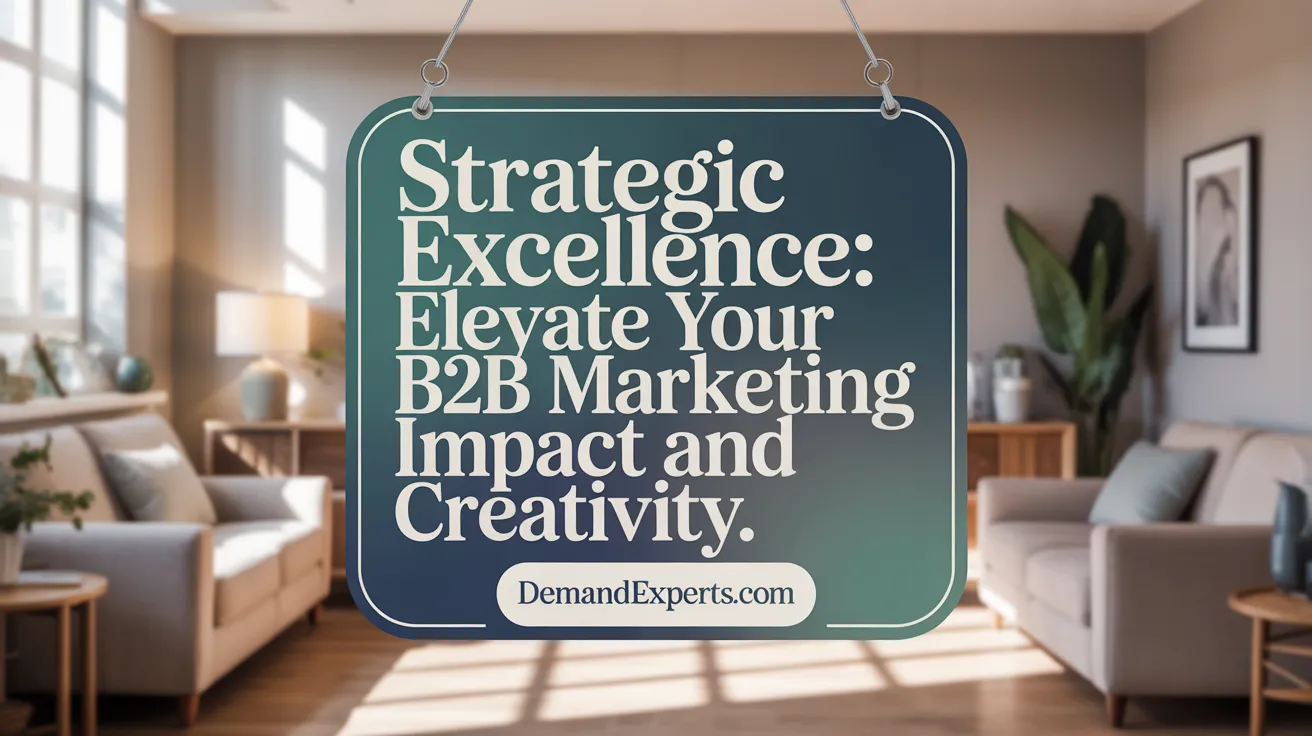 Strategic Excellence: Elevate Your B2B Marketing Impact