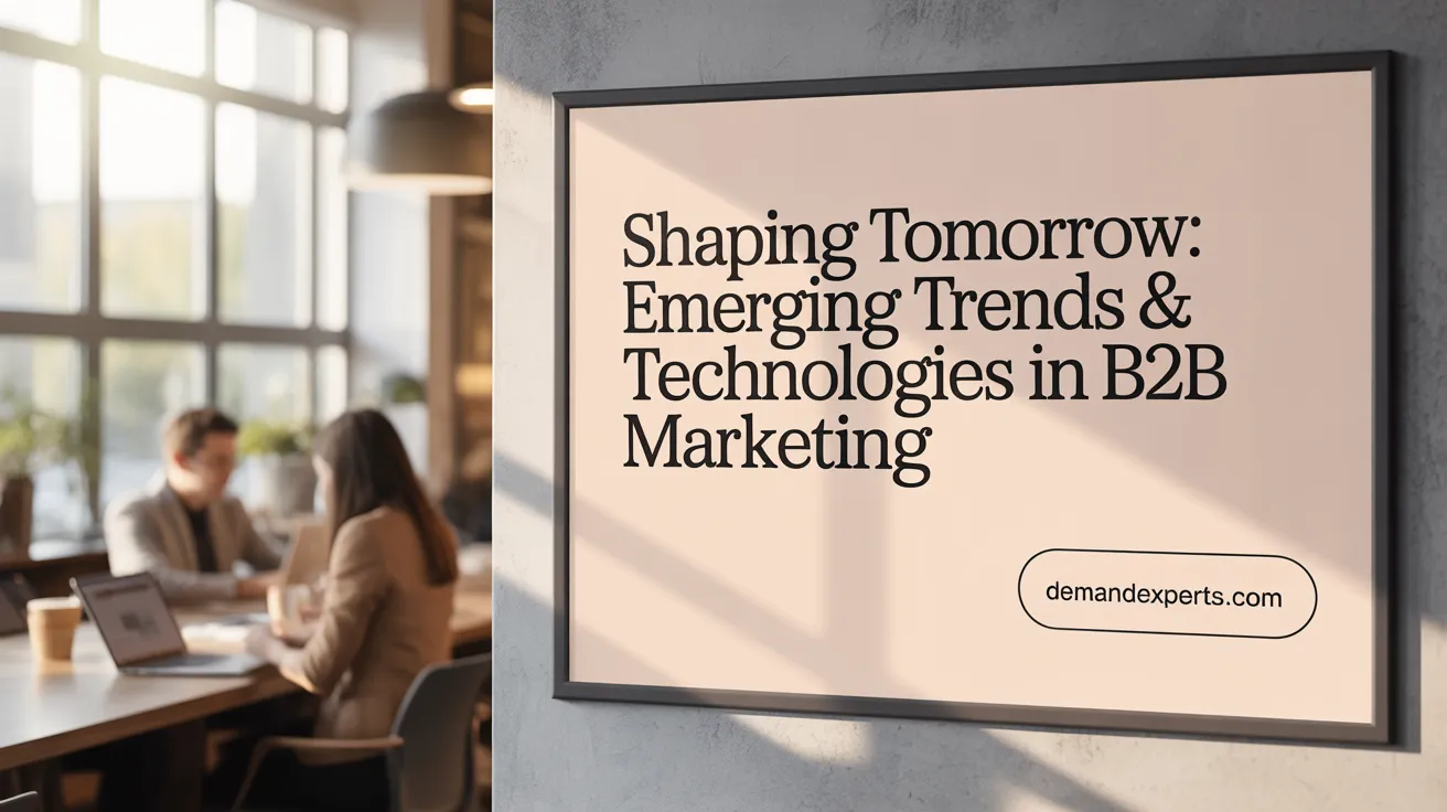 Shaping Tomorrow: Emerging Trends &amp; Technologies in B2B Marketing