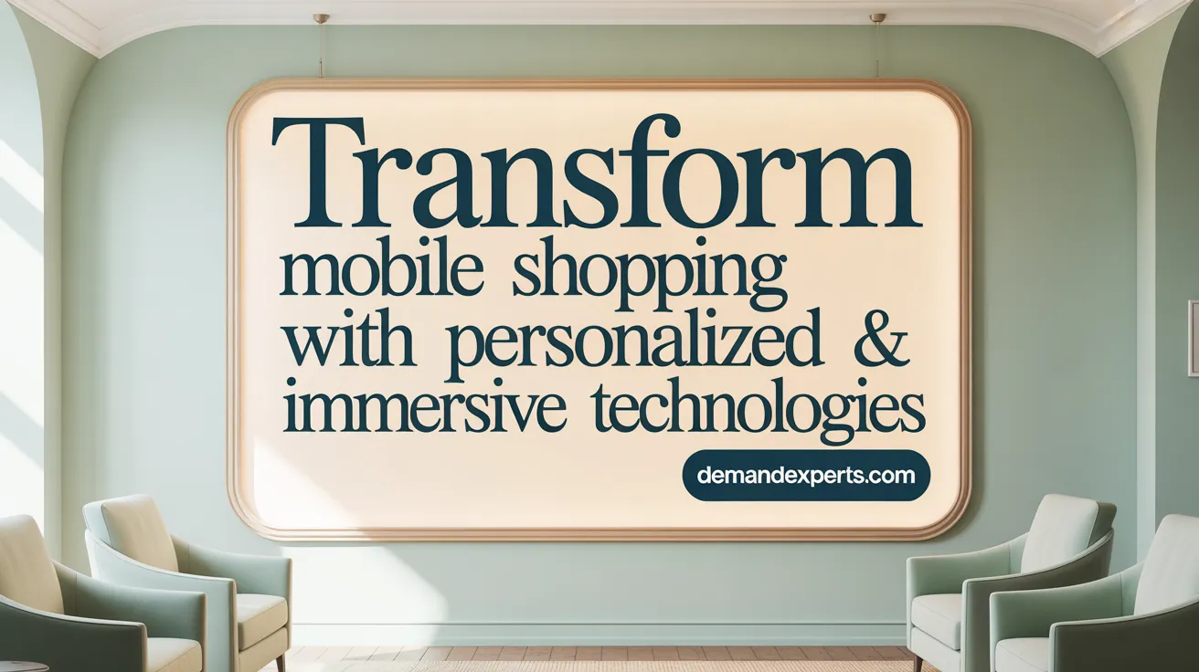 Transform Mobile Shopping with Personalized &amp; Immersive Technologies