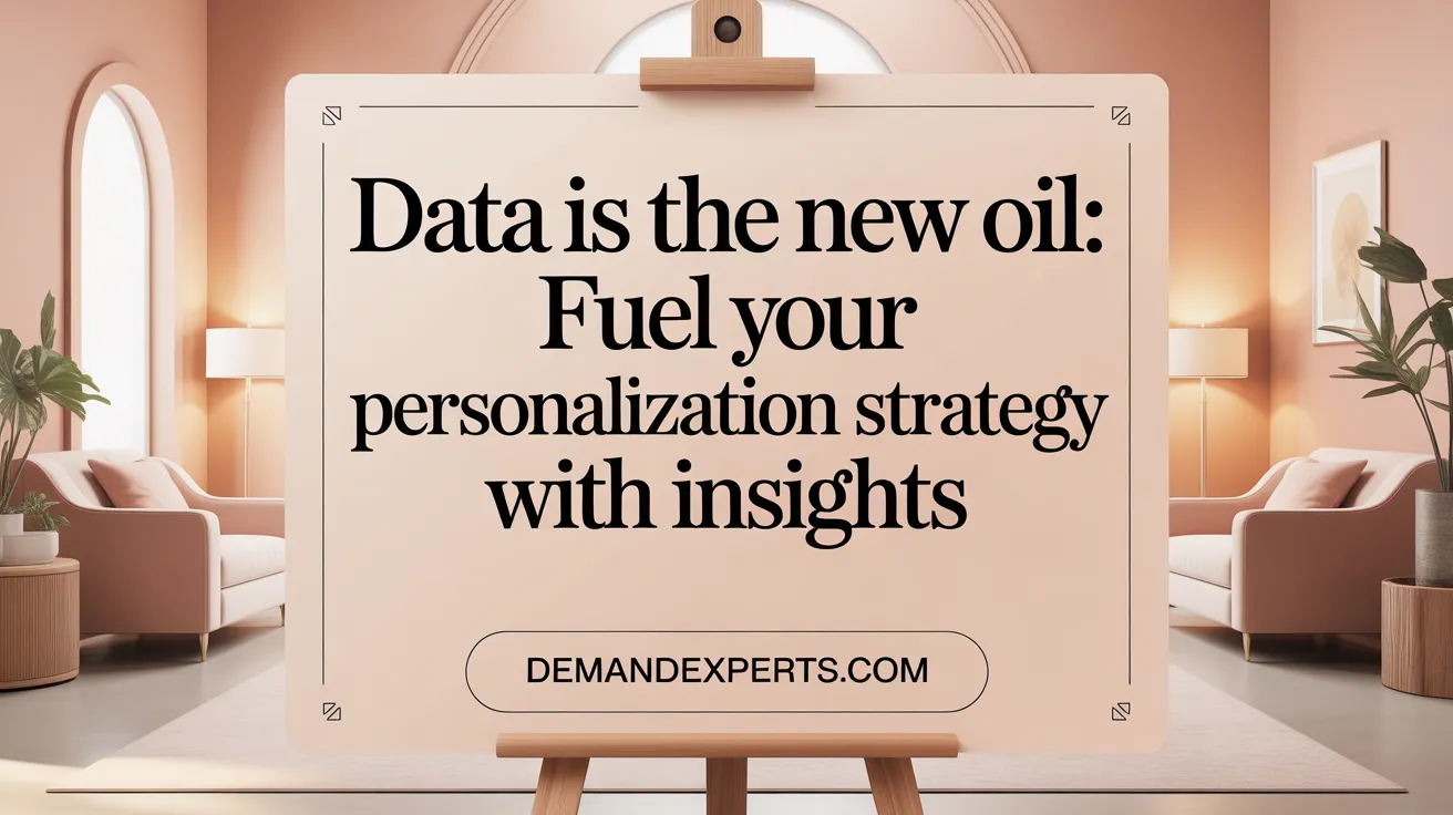 Data Is the New Oil: Fuel Your Personalization Strategy with Insights