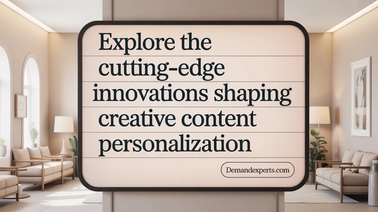 Explore the Cutting-Edge Innovations Shaping Content Personalization