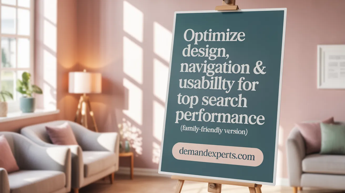 Optimize Design, Navigation &amp; Usability for Top Search Performance