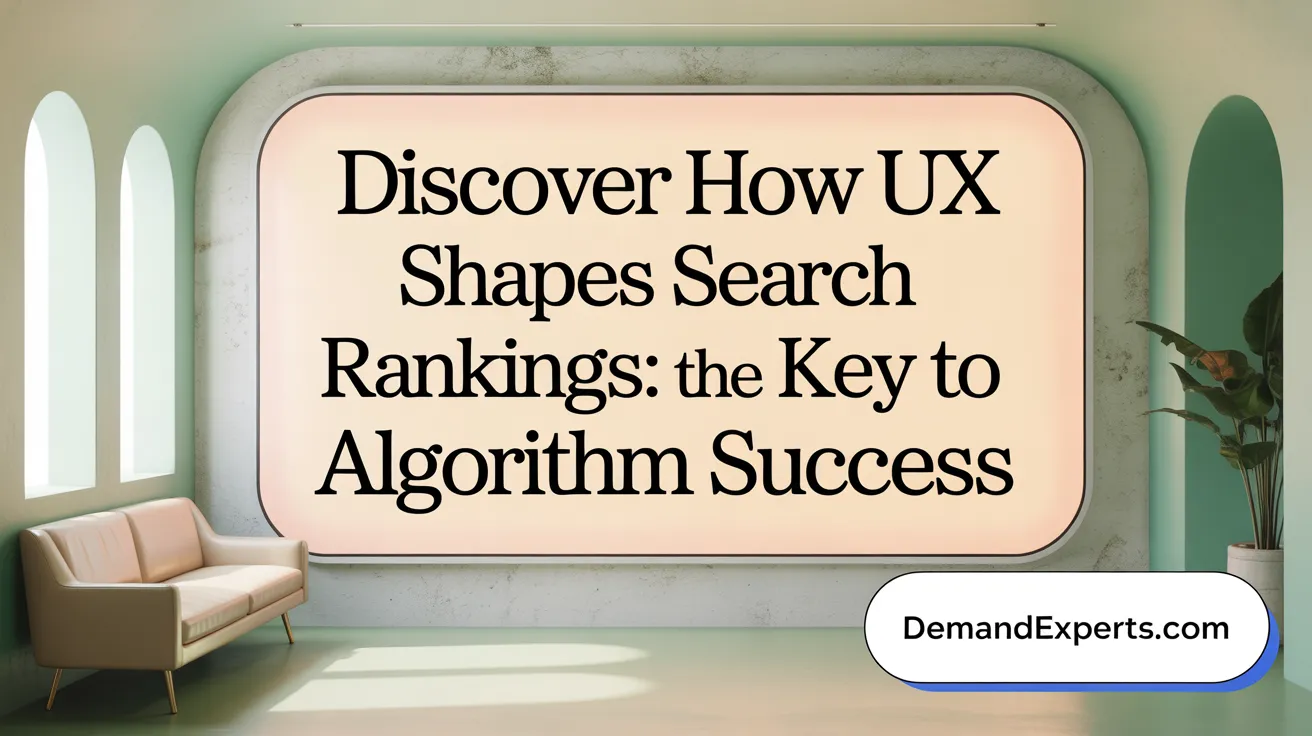 Discover How UX Shapes Search Rankings: The Key to Algorithm Success