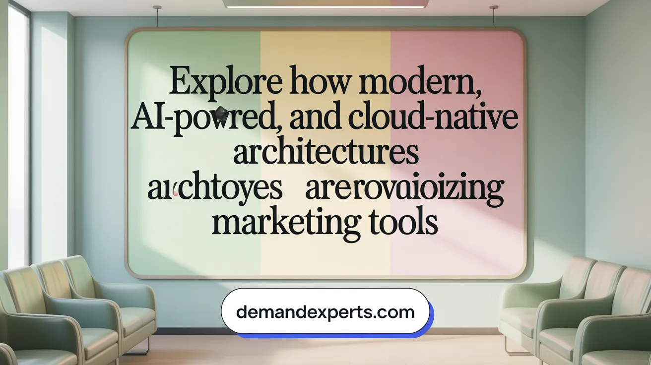 Explore how composable, AI-powered, and cloud-native architectures are revolutionizing marketing tools