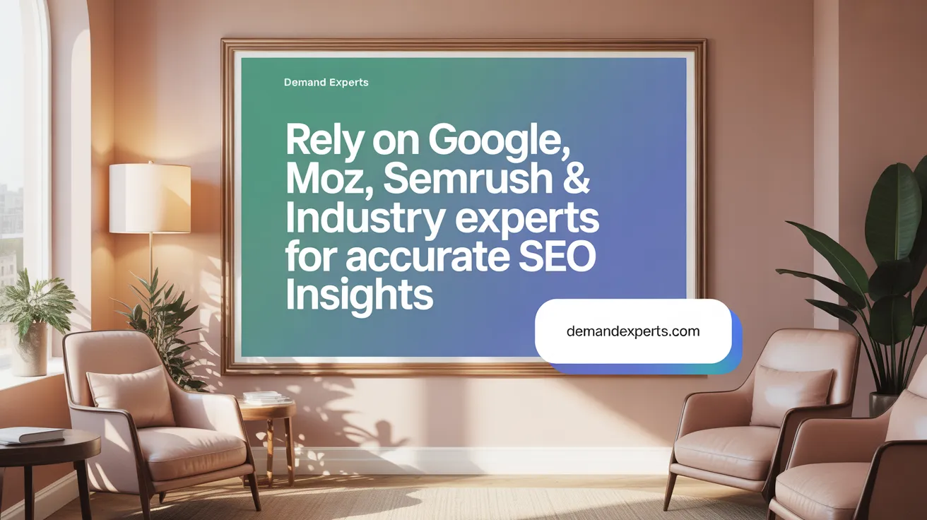 Rely on Google, Moz, SEMrush & Industry Experts for Accurate SEO Insights