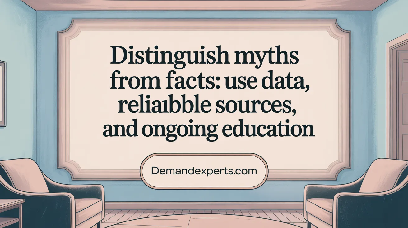 Distinguish Myths from Facts: Use Data, Reliable Sources, and Ongoing Education