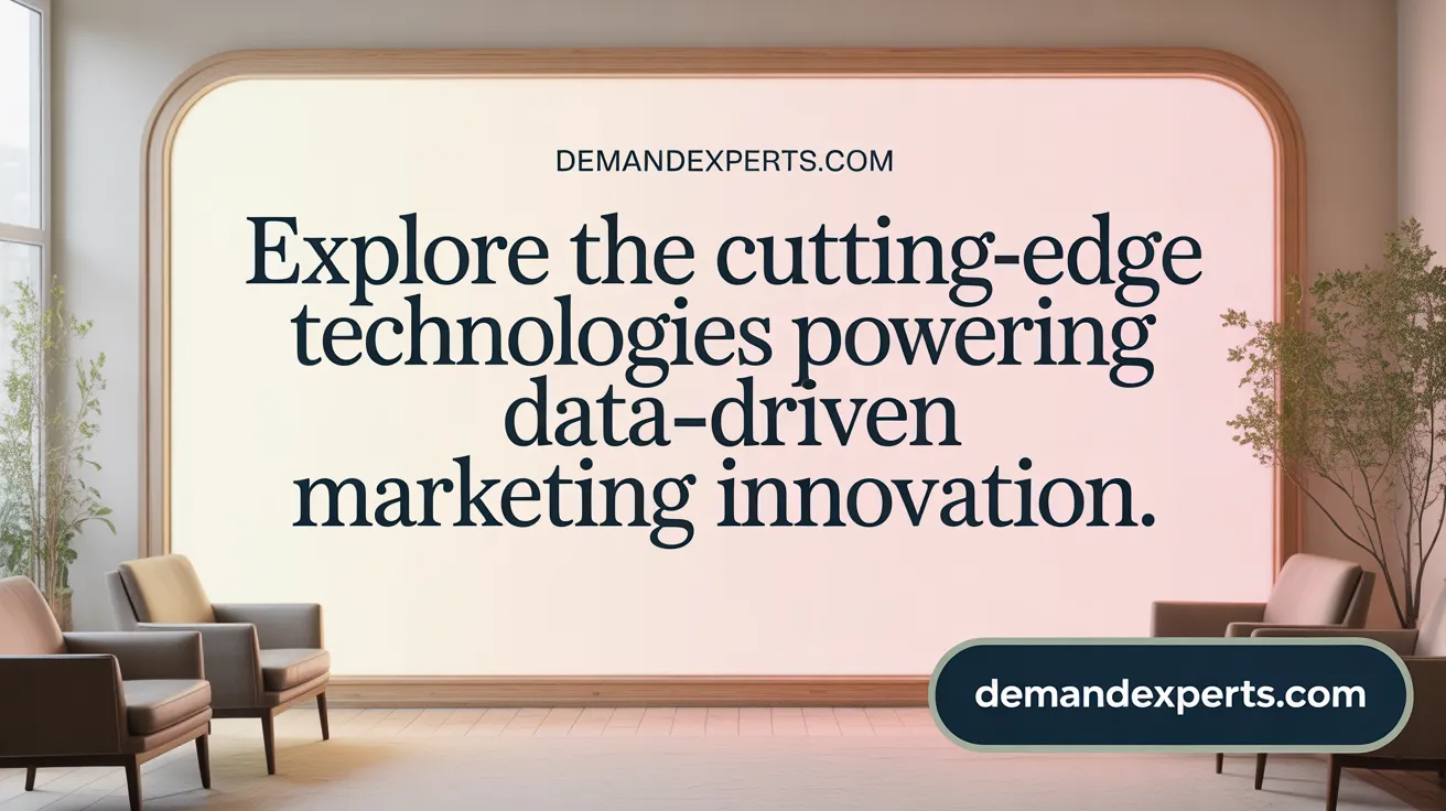 Explore the Cutting-Edge Technologies Powering Data-Driven Marketing Growth