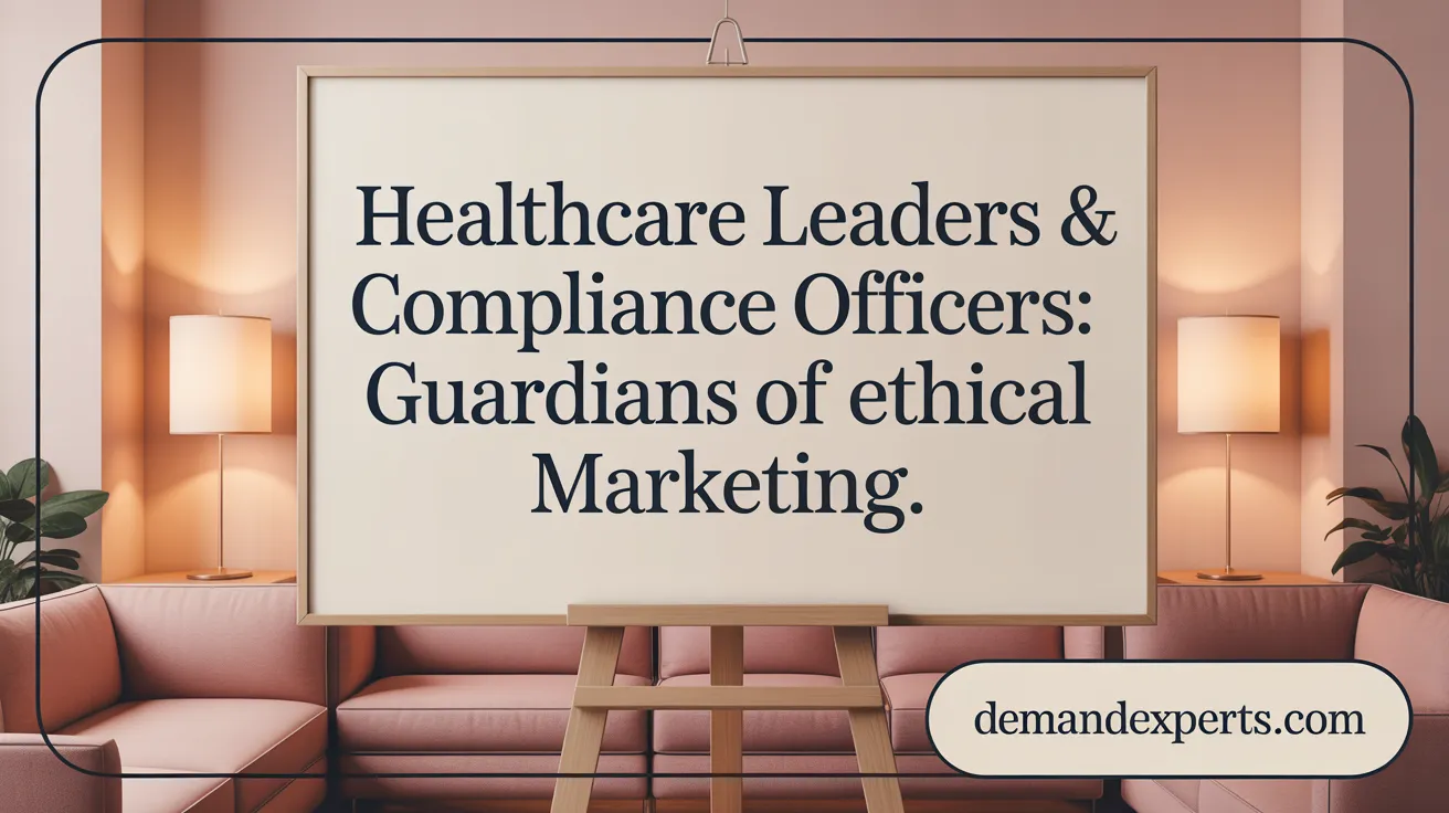 Healthcare Leaders & Compliance Officers: Guardians of Ethical Marketing