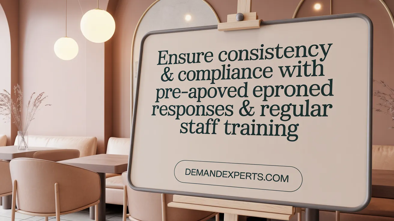 Ensure Consistency & Compliance with Pre-Approved Responses & Regular Staff Training