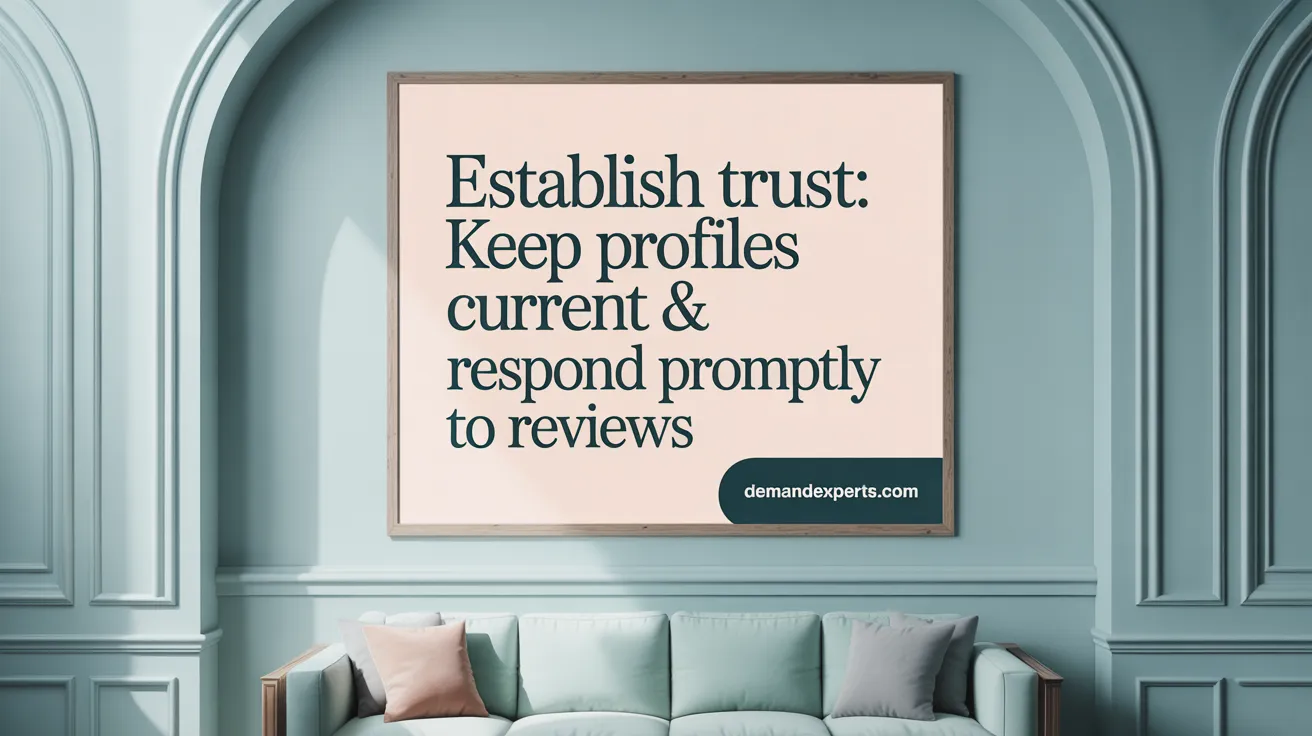 Establish Trust: Keep Profiles Current & Respond Promptly to Reviews