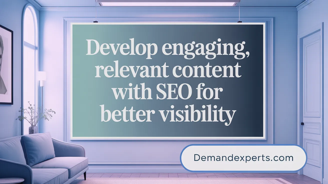 Develop Engaging, Relevant Content with SEO for Better Visibility