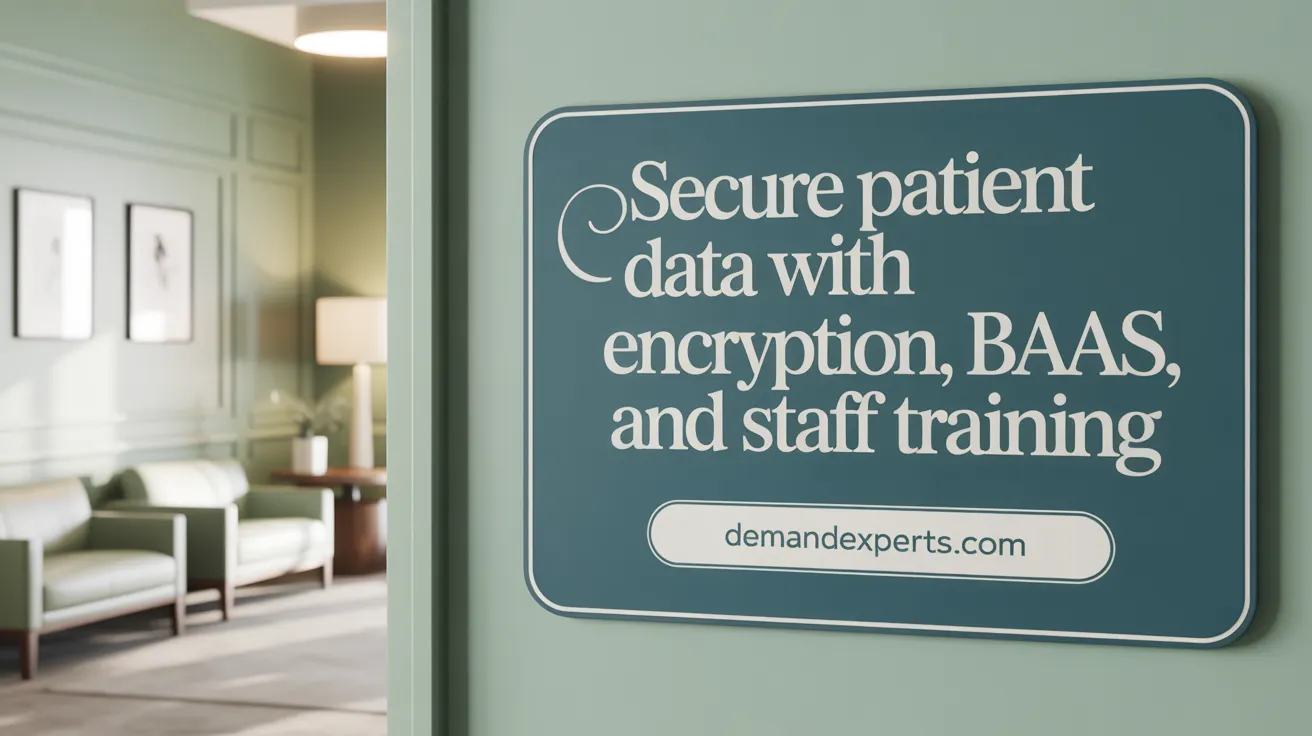 Secure Patient Data with Encryption, BAAs, and Staff Training