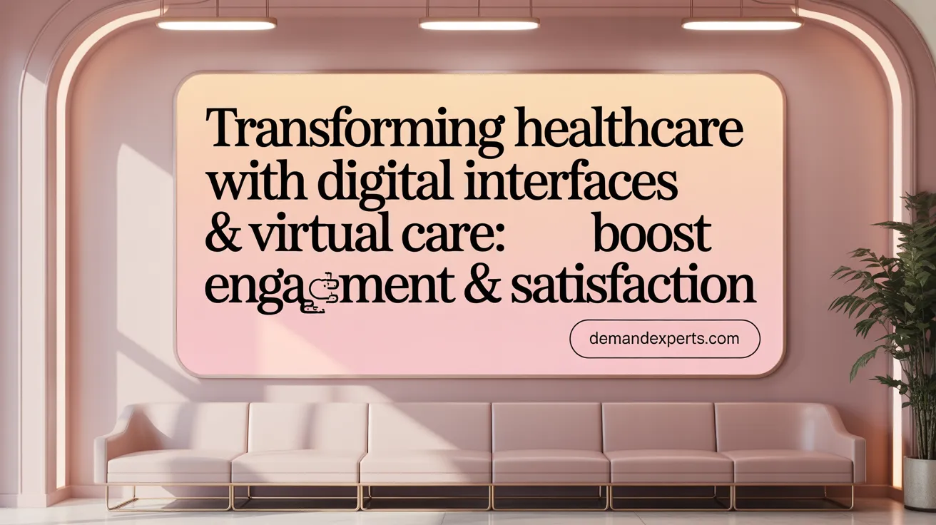 Transforming Healthcare with Digital Interfaces &amp; Virtual Care: Boost Engagement &amp; Satisfaction