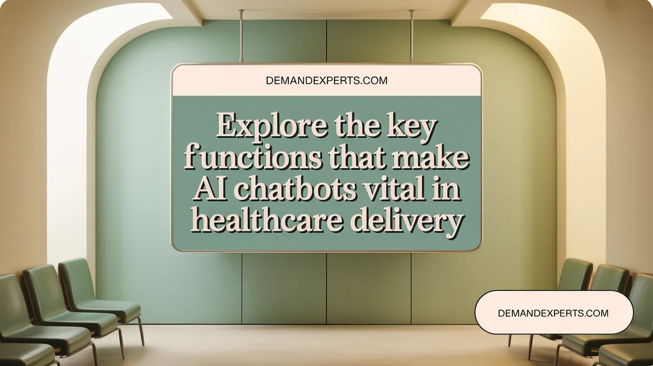 Explore the key functions that make AI chatbots vital in healthcare delivery