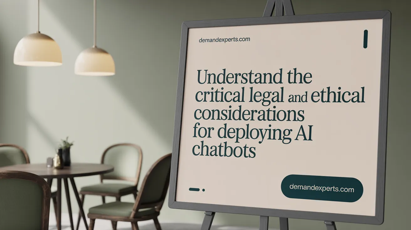 Understand the critical legal and ethical considerations for deploying AI chatbots
