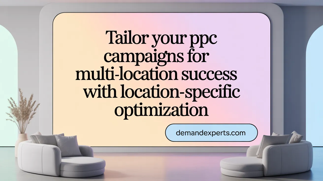 Tailor Your PPC Campaigns for Multi-Location Success with Location-Specific Optimization