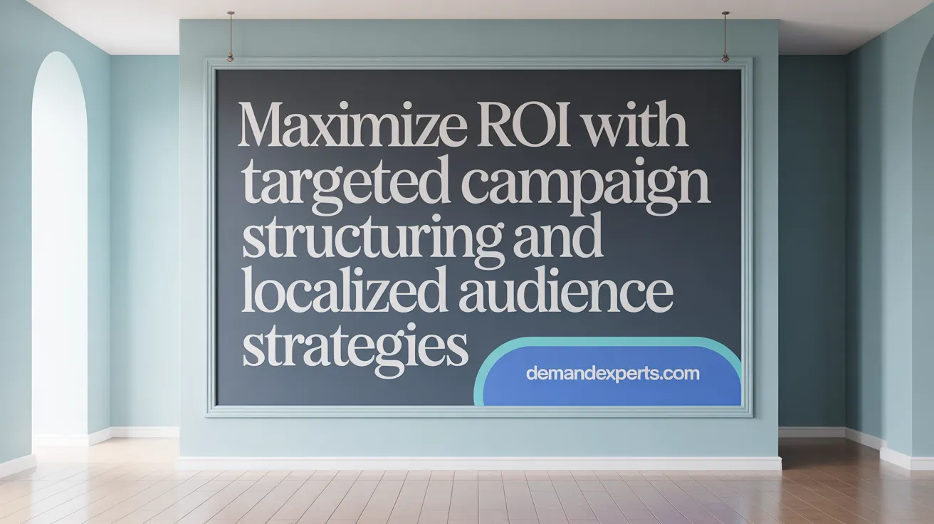 Maximize ROI with Targeted Campaign Structuring and Localized Audience Strategies