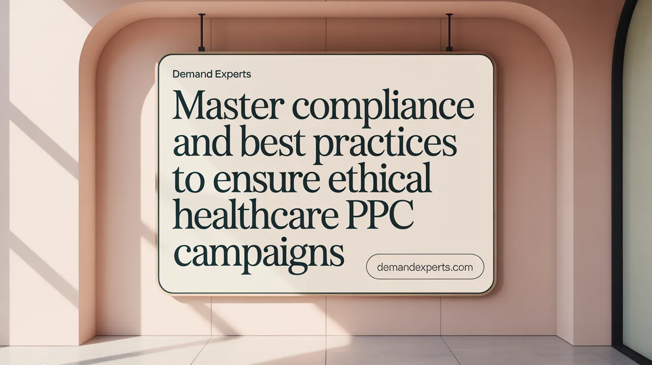 Master Compliance and Best Practices to Ensure Ethical Healthcare PPC Campaigns