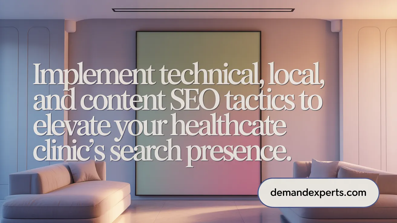 Implement technical, local, and content SEO tactics to elevate your healthcare clinic's search presence.