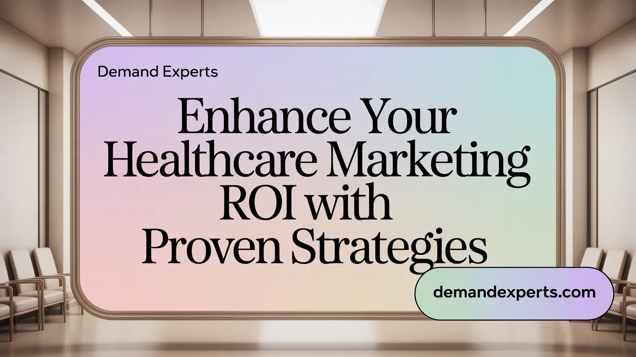Enhance Your Healthcare Marketing ROI with Proven Strategies