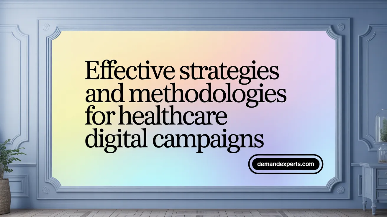 Effective Strategies and Methodologies for Healthcare Digital Campaigns