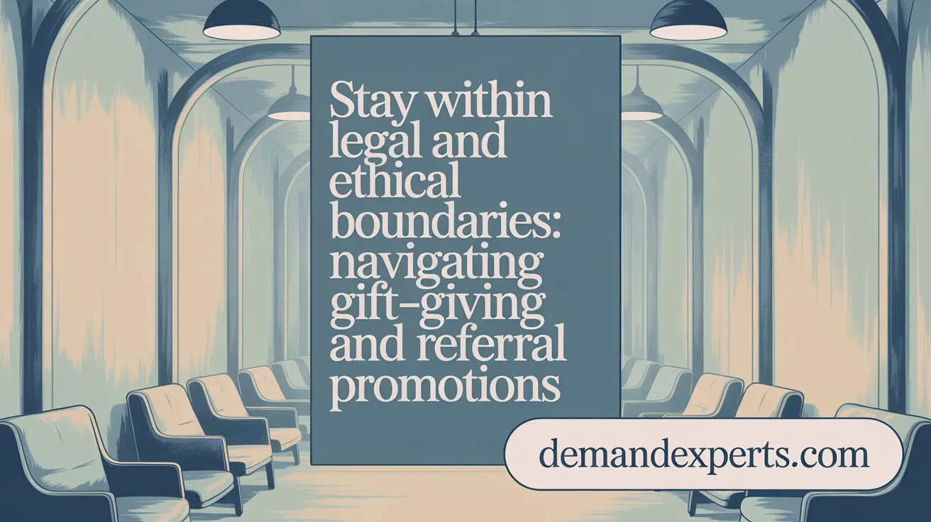 Stay Within Legal and Ethical Boundaries: Navigating Gift-Giving and Referral Promotions
