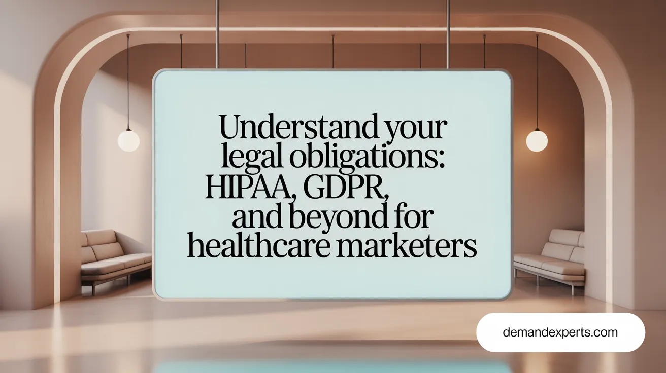 Understand Your Legal Obligations: HIPAA, GDPR, and Beyond for Healthcare Marketers
