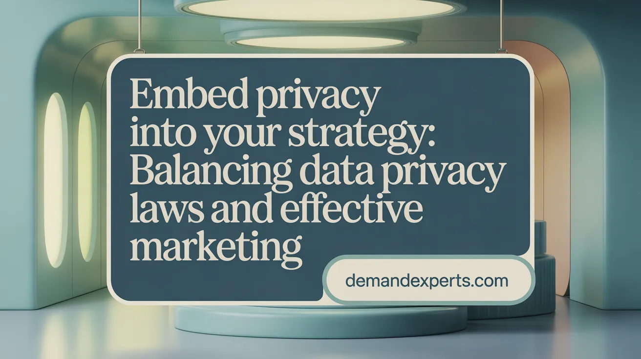 Embed Privacy Into Your Strategy: Balancing Data Privacy Laws and Effective Marketing