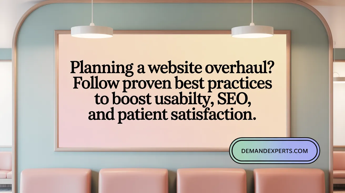 Planning a website overhaul? Follow proven best practices to boost usability, SEO, and patient satisfaction.