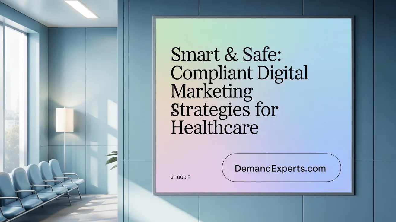 Smart &amp; Safe: Compliant Digital Marketing Strategies for Healthcare