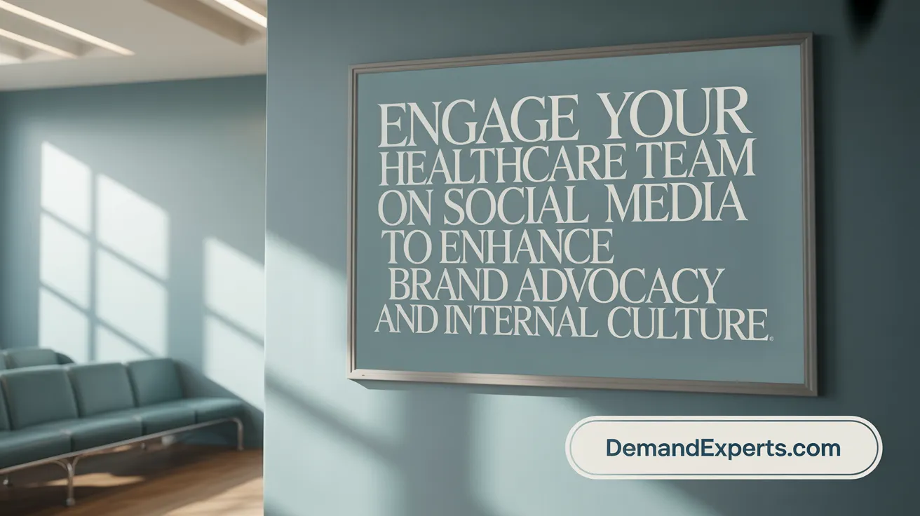 Engage your healthcare team on social media to enhance brand advocacy and internal culture.