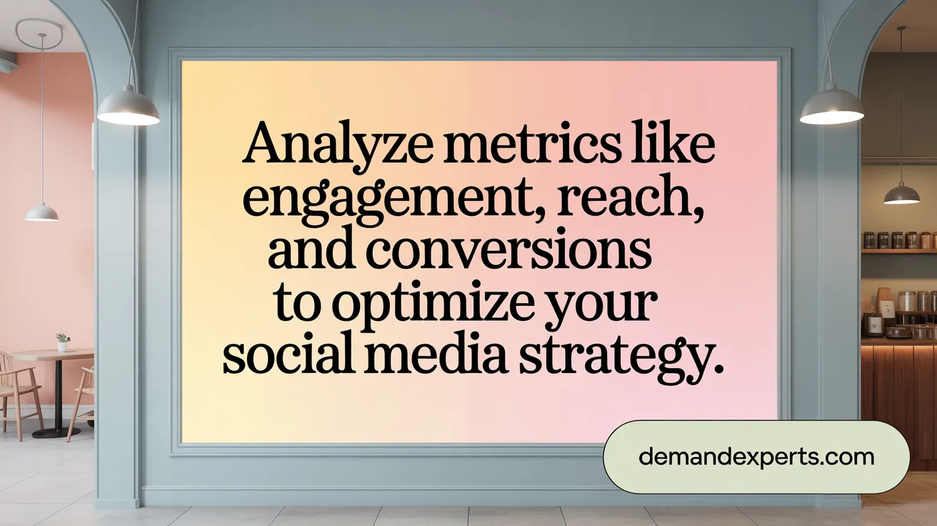 Analyze metrics like engagement, reach, and conversions to optimize your social media strategy.