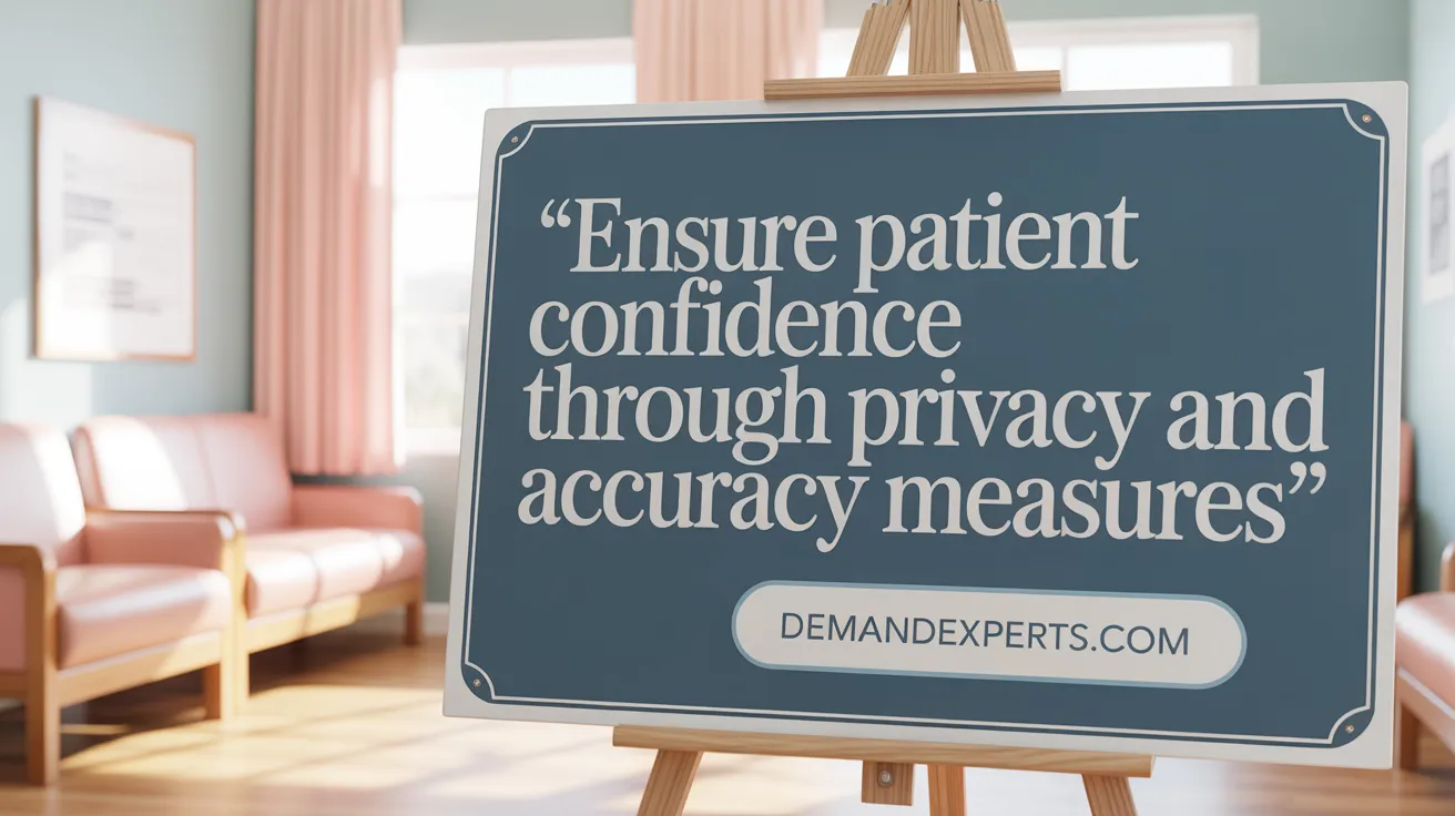 Ensure Patient Confidence Through Privacy and Accuracy Measures