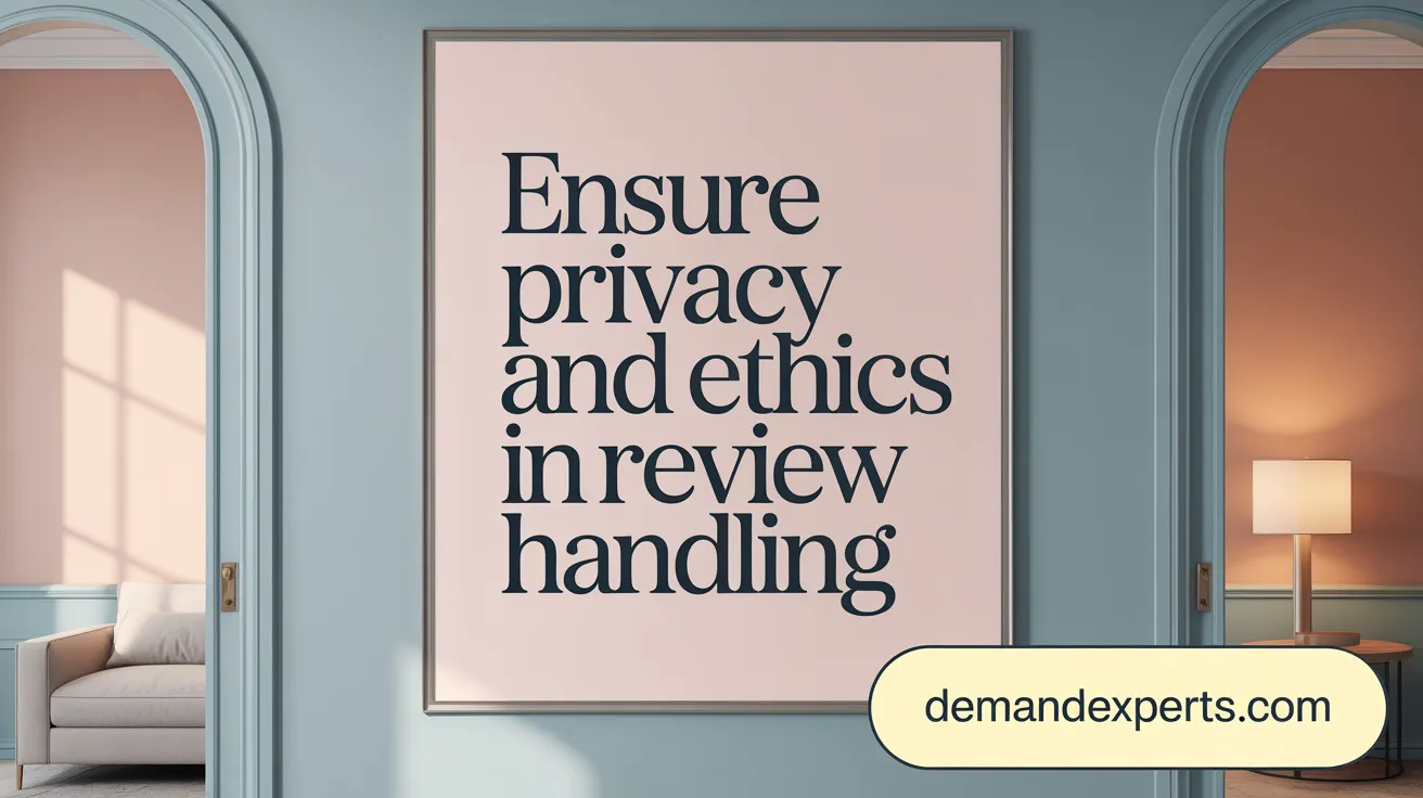 Ensure Privacy and Ethics in Review Handling