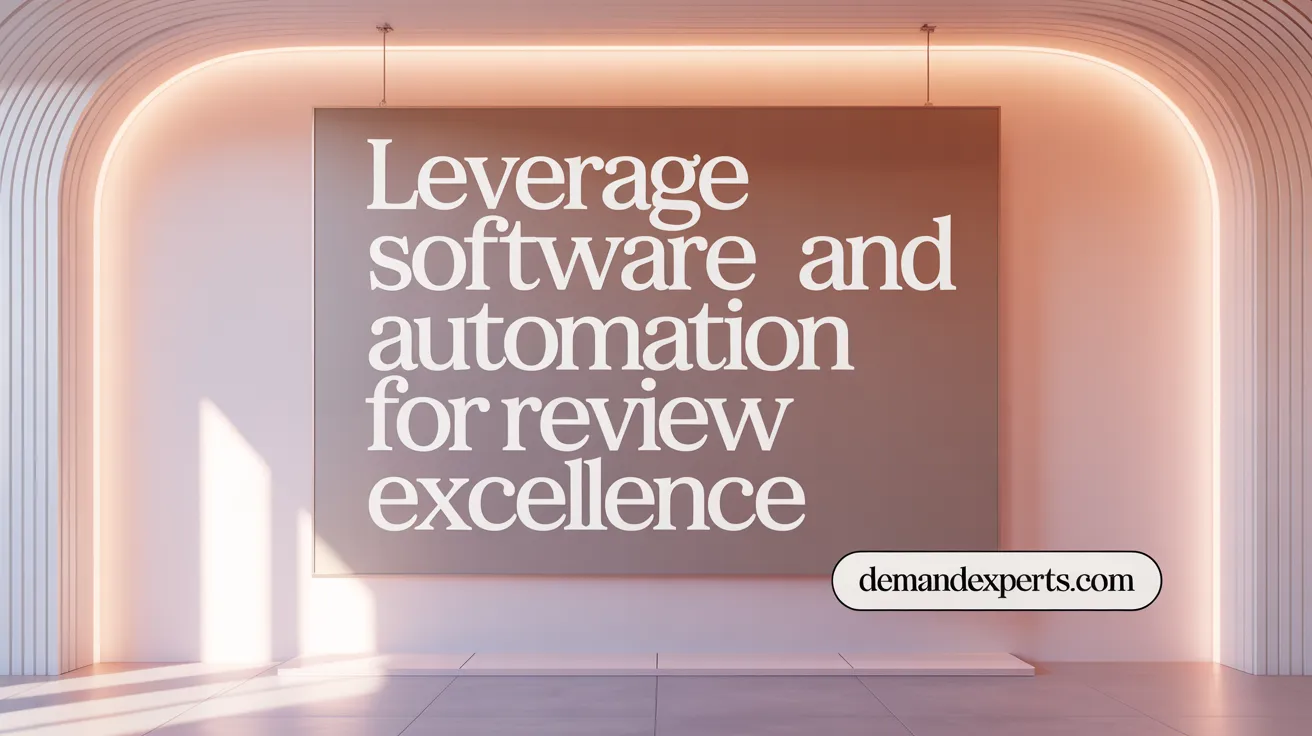 Leverage Software and Automation for Review Excellence