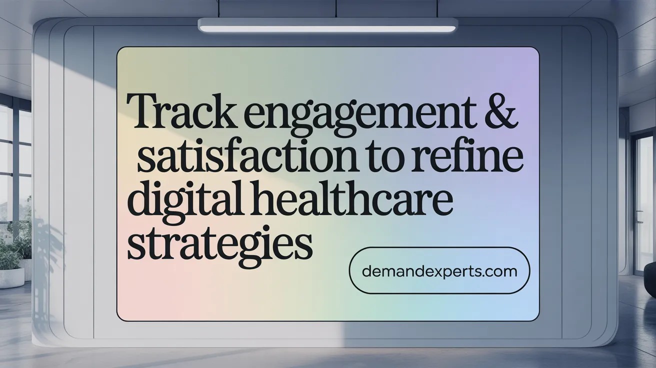 Track Engagement &amp; Satisfaction to Refine Digital Healthcare Strategies