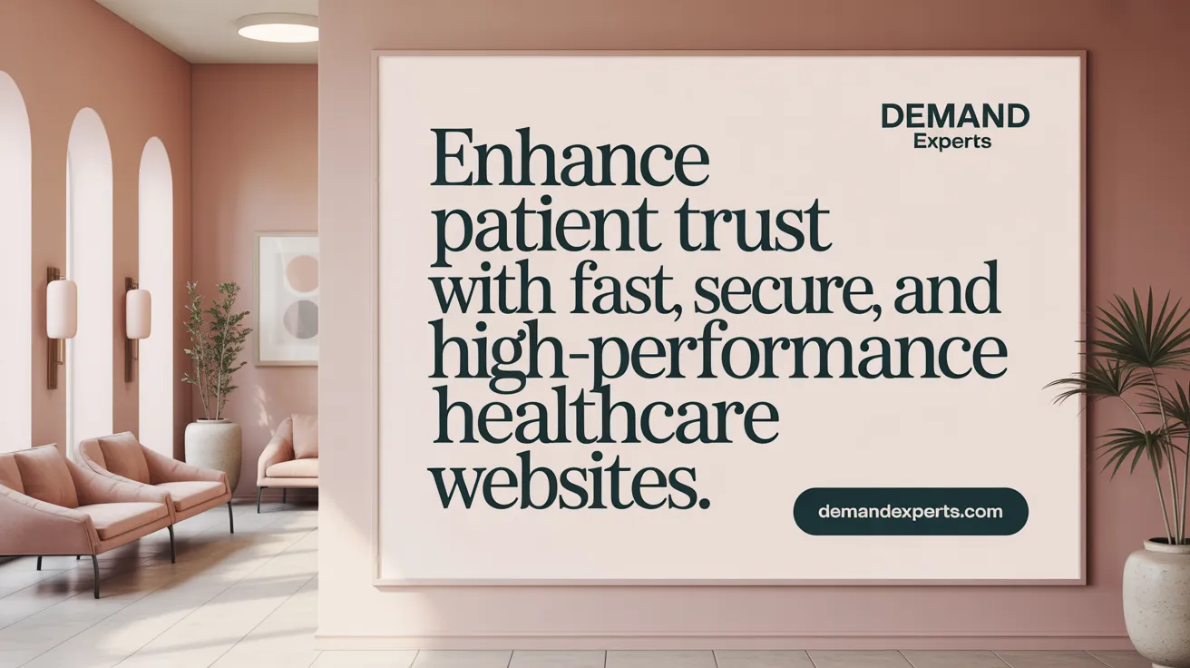 Enhance Patient Trust with Fast, Secure, and High-Performance Healthcare Websites