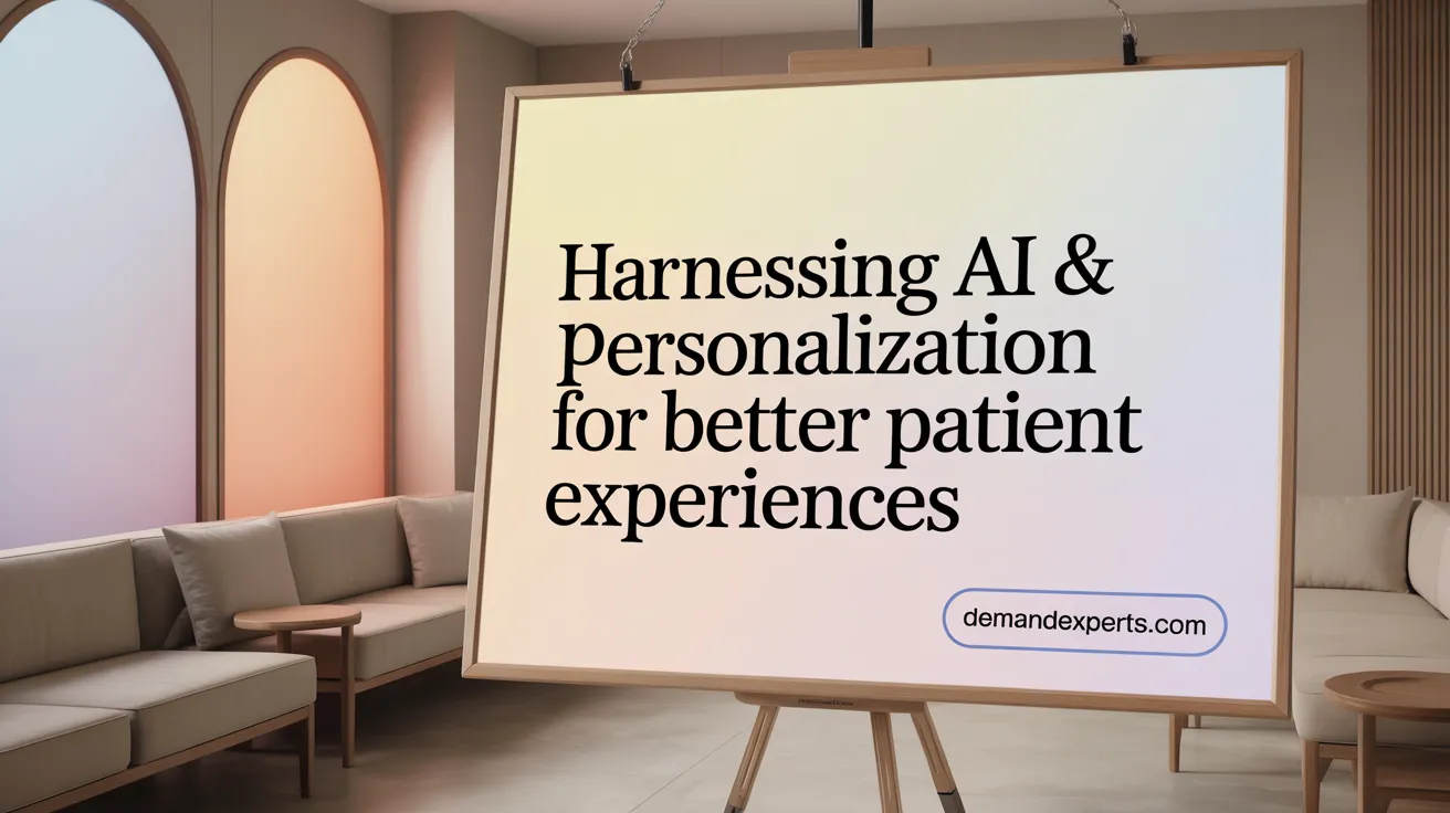 Harnessing AI &amp; Personalization for Better Patient Experiences