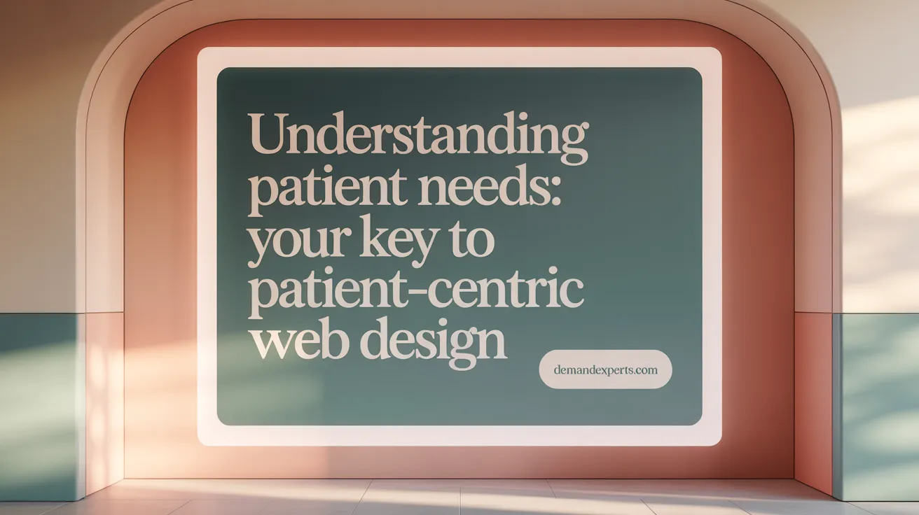 Understanding Patient Needs: Your Key to Patient-Centric Web Design