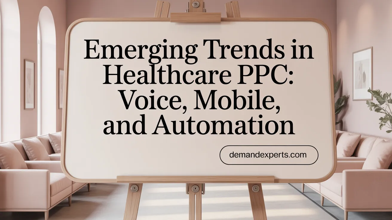 Emerging Trends in Healthcare PPC: Voice, Mobile, and Automation